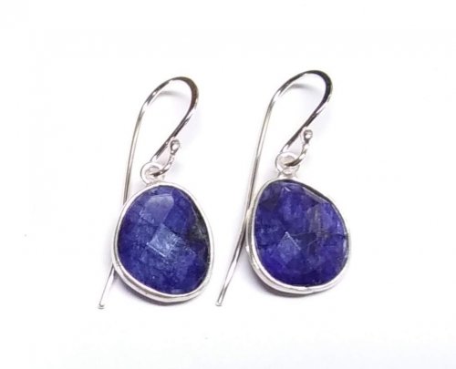 Judy Larson's Diamonds, Emeralds, and Sapphires, Oh My.  - , Contemporary Wire Jewelry, Butane Torch, Soldering, Solder, sapphire earrings